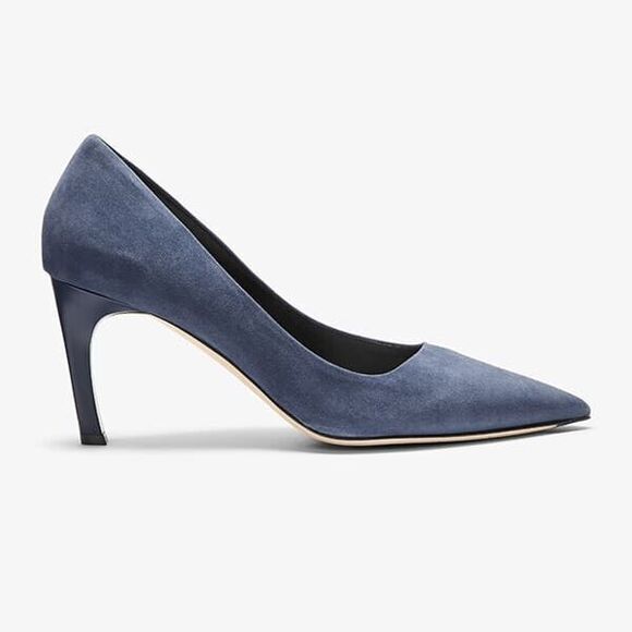 M.M. LaFleur Ginger Suede Heel Pumps Womens 9 EU 40 Navy Classic MM $345
